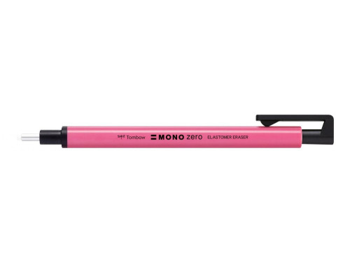 Gumka automatyczna MONO zero - Tombow - okrągła, Neon Pink