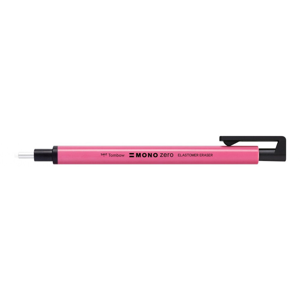 MONO zero refillable eraser pen - Tombow - round, Neon Pink