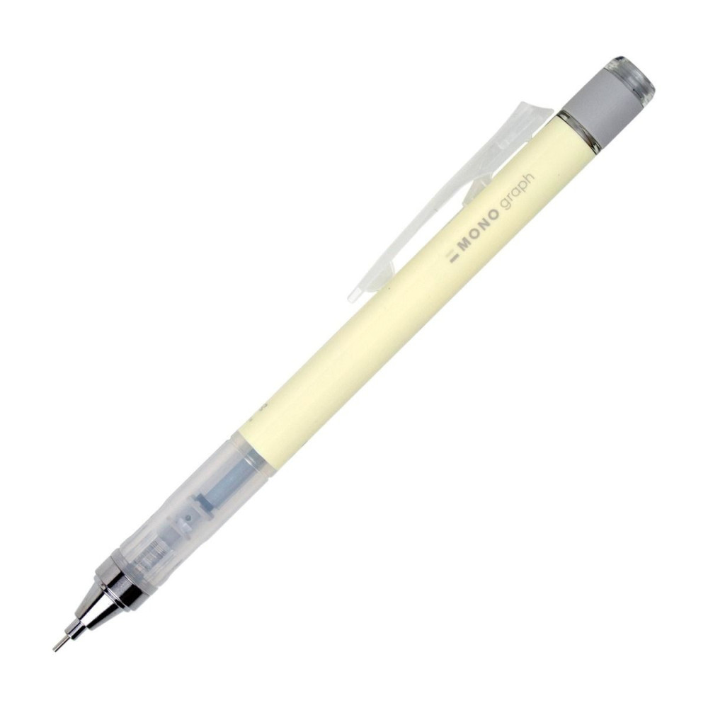 Mechanical pencil MONO Graph - Tombow - Pastel Cream Yellow, 0,5 mm