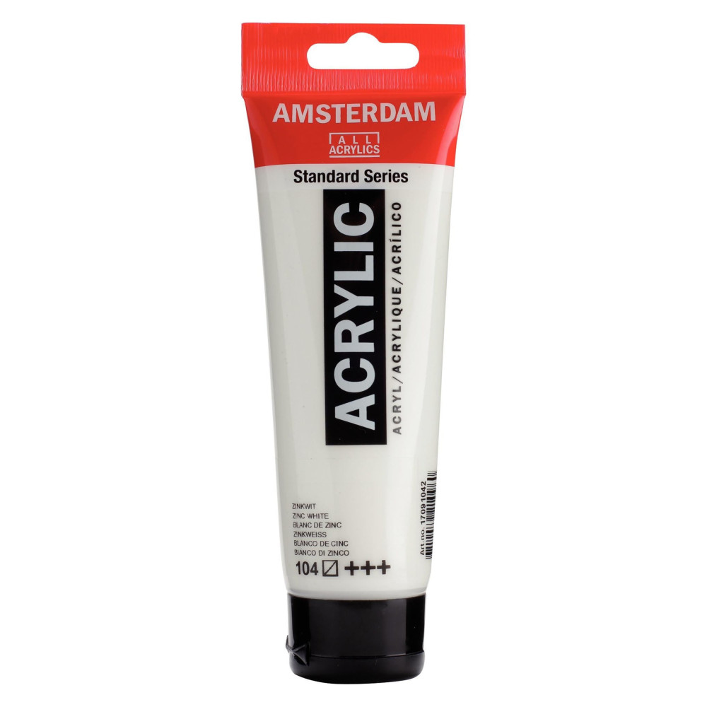 Acrylic paint in tube - Amsterdam - Zinc White, 120 ml