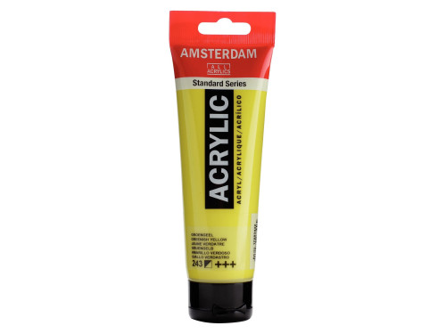 Farba akrylowa - Amsterdam - Greenish Yellow, 120 ml