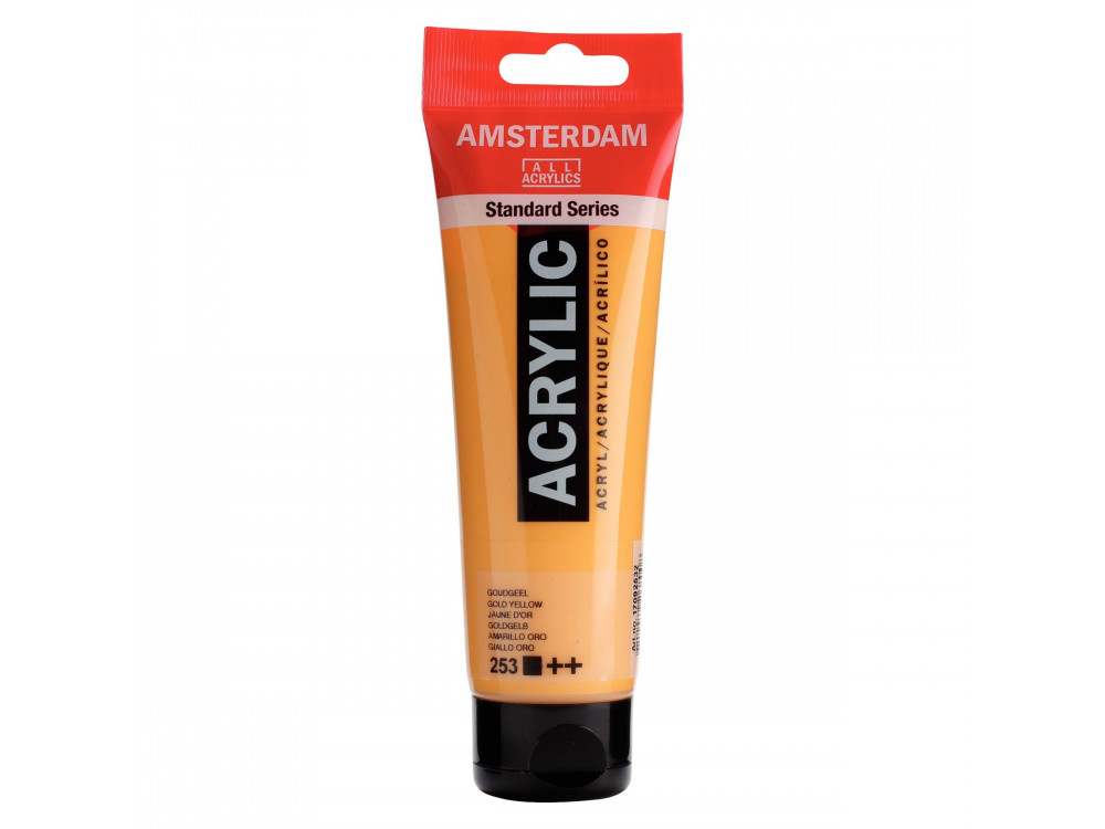 Acrylic paint in tube - Amsterdam - Gold Yellow, 120 ml
