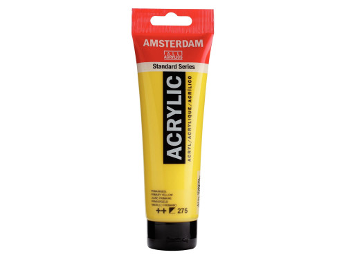 Acrylic paint in tube - Amsterdam - Primary Yellow, 120 ml