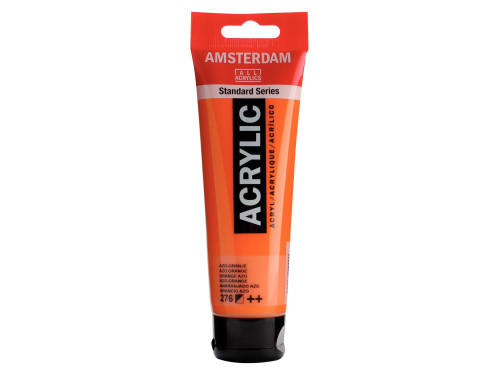 Acrylic paint in tube - Amsterdam - Azo Orange, 120 ml