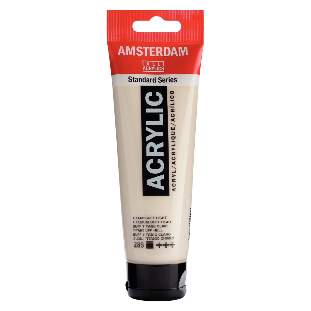 Acrylic paint in tube - Amsterdam - Titanium Buff Light, 120 ml