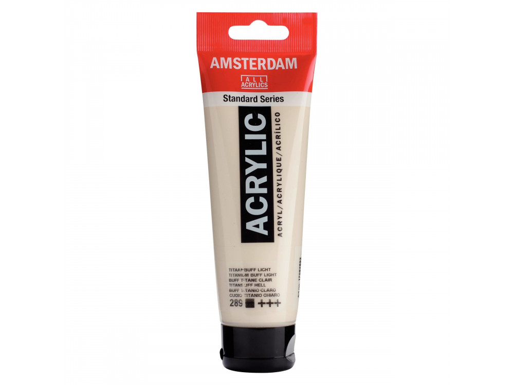 Acrylic paint in tube - Amsterdam - Titanium Buff Light, 120 ml