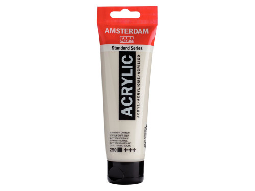 Acrylic paint in tube - Amsterdam - Titanium Buff Deep, 120 ml