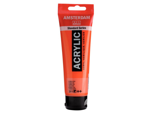 Acrylic paint in tube - Amsterdam - Vermilion, 120 ml