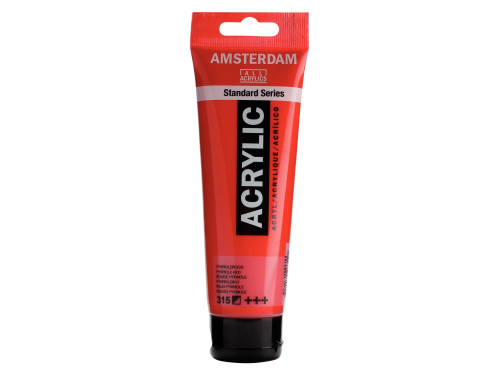 Acrylic paint in tube - Amsterdam - Pyrrole Red, 120 ml