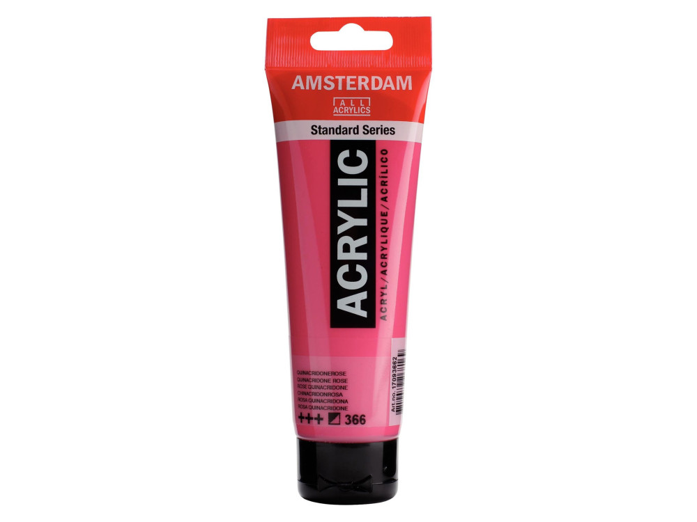 Acrylic paint in tube - Amsterdam - Quinacridone Rose, 120 ml