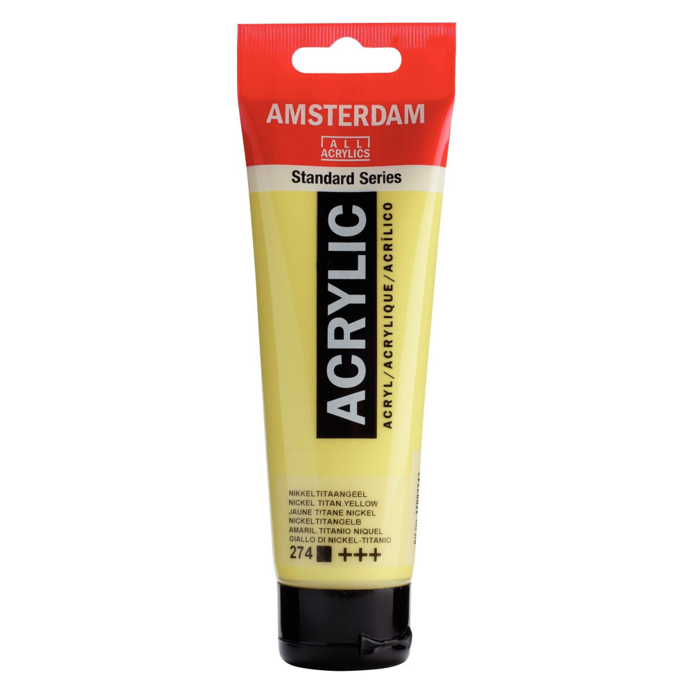 Farba akrylowa - Amsterdam - Nickel Titanium Yellow, 120 ml