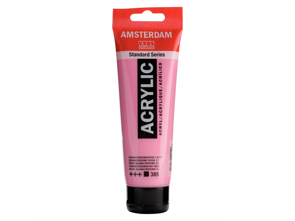 Acrylic paint in tube - Amsterdam - Quinacridone Rose Light, 120 ml