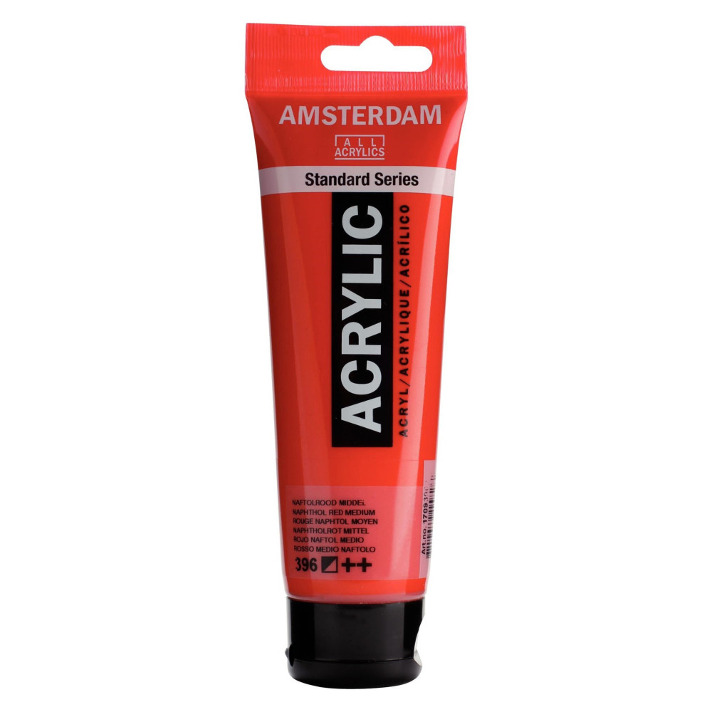 Farba akrylowa - Amsterdam - Naphthol Red Medium, 120 ml