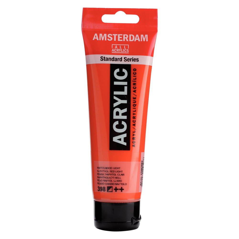 Acrylic paint in tube - Amsterdam - Naphthol Red Light, 120 ml