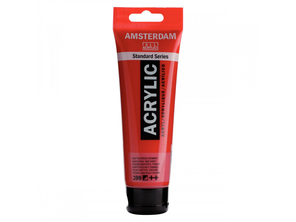 Acrylic paint in tube - Amsterdam - Naphthol Red Deep, 120 ml
