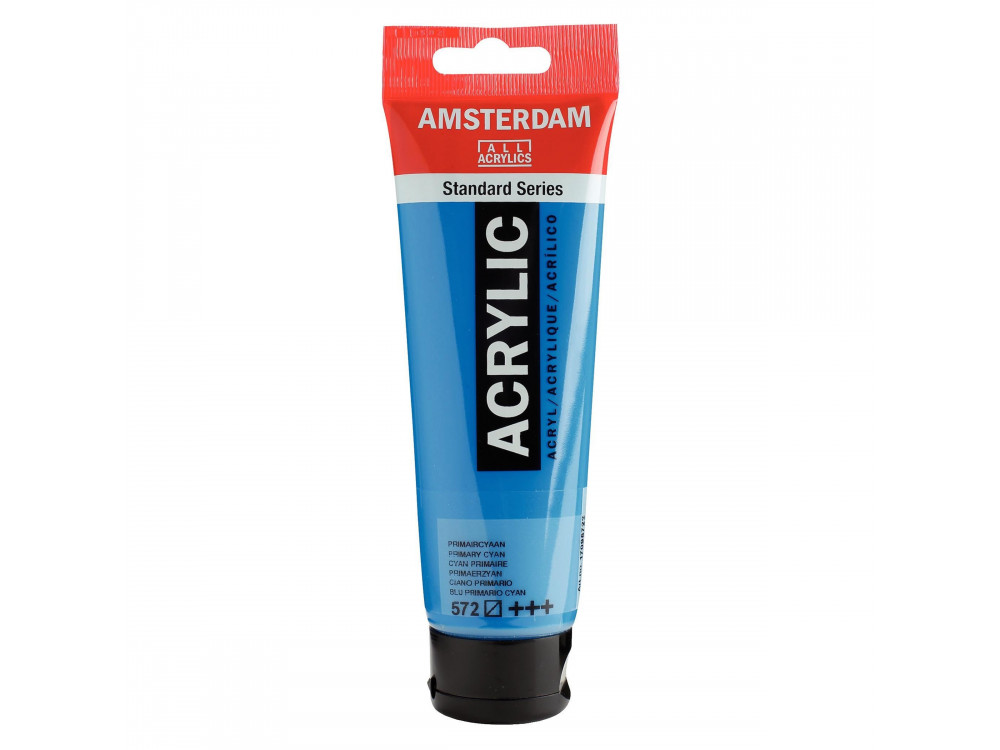 Acrylic paint in tube - Amsterdam - Primary Cyan, 120 ml