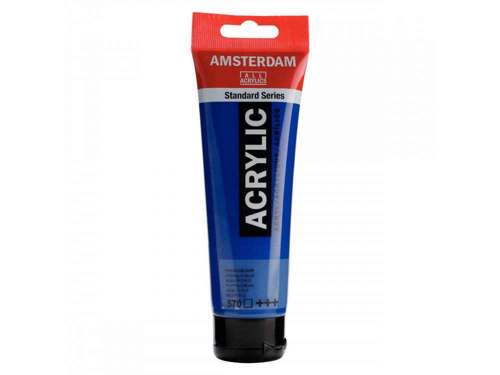 Acrylic paint in tube - Amsterdam - Phthalo Blue, 120 ml
