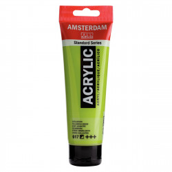 Acrylic paint in tube - Amsterdam - Yellowish Green, 120 ml