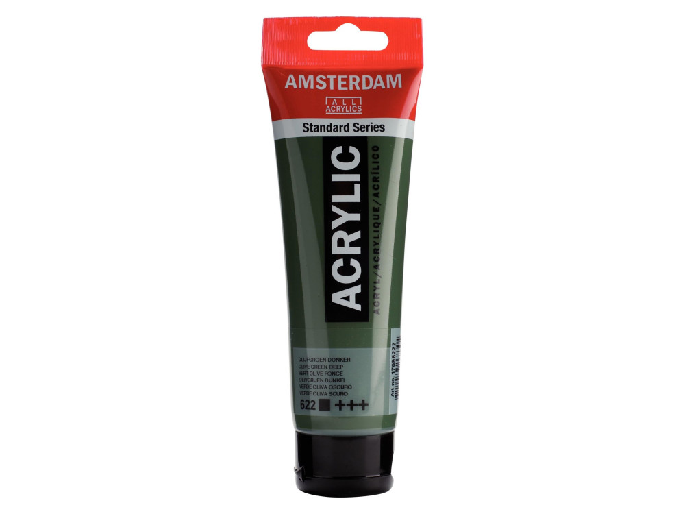 Acrylic paint in tube - Amsterdam - Olive Green Deep, 120 ml