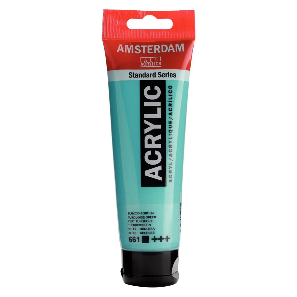Acrylic paint in tube - Amsterdam - Turquoise Green, 120 ml