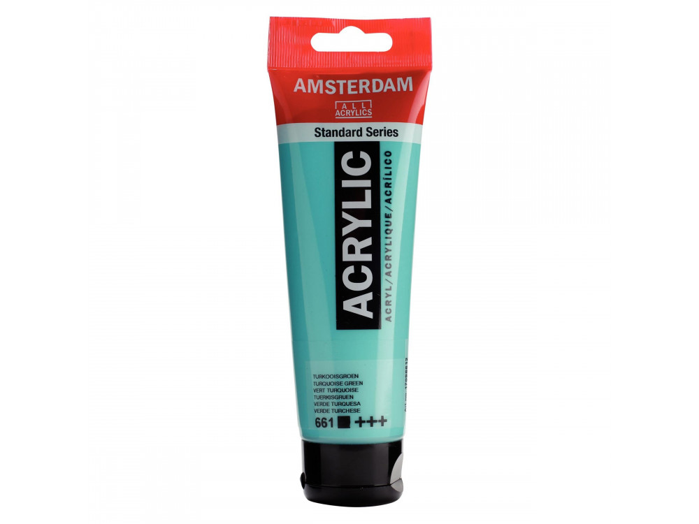 Acrylic paint in tube - Amsterdam - Turquoise Green, 120 ml