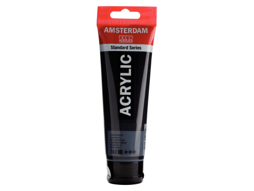Acrylic paint in tube - Amsterdam - Lamp Black, 120 ml