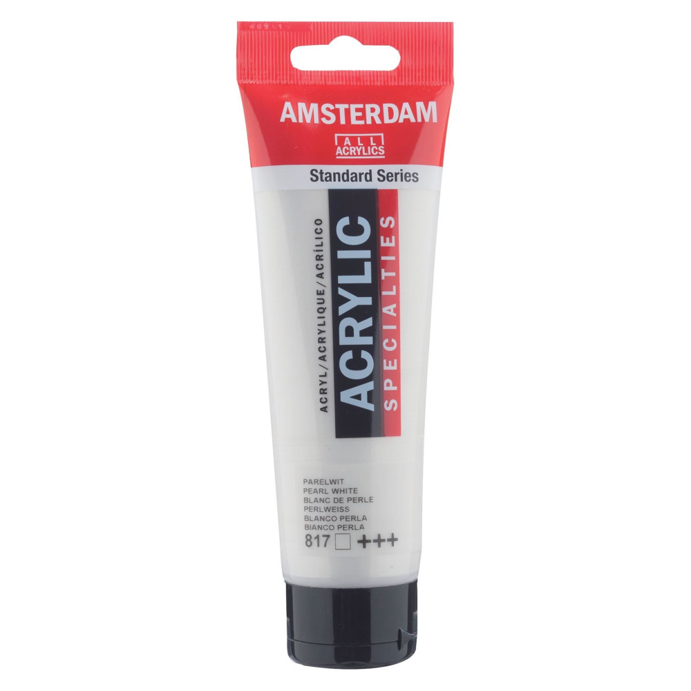 Acrylic paint in tube - Amsterdam - Pearl White, 120 ml