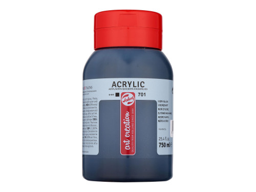 Acrylic paint - Talens Art Creation - Ivory Black, 750 ml
