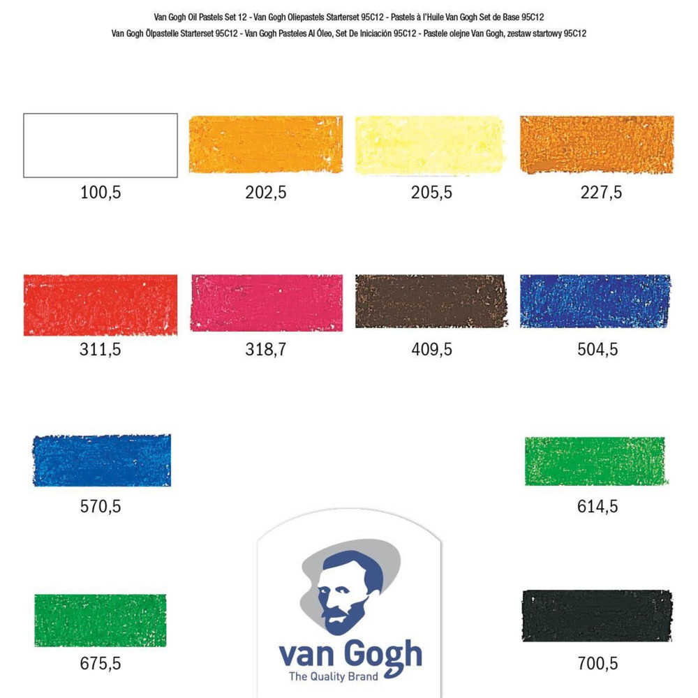 Set of oil pastels Van Gogh - Van Gogh - 12 colors