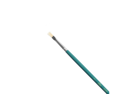 Flat, natural bristle brush - Talens - oil and acrylics, size 4