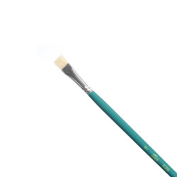 Flat, natural bristle brush - Talens - oil and acrylics, size 8