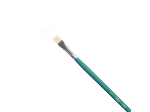 Flat, natural bristle brush - Talens - oil and acrylics, size 8
