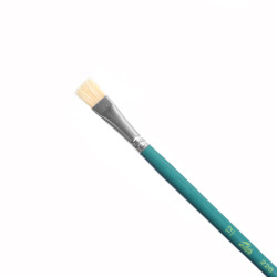 Flat, natural bristle brush - Talens - oil and acrylics, size 12