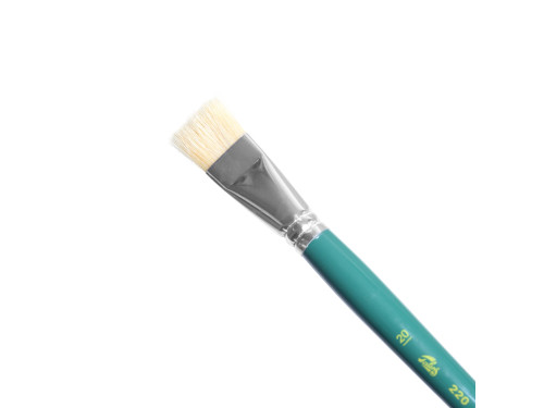 Flat, natural bristle brush - Talens - oil and acrylics, size 20