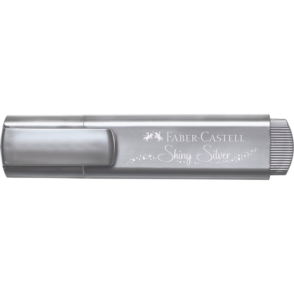 Zakreślacz metaliczny - Faber-Castell - srebrny