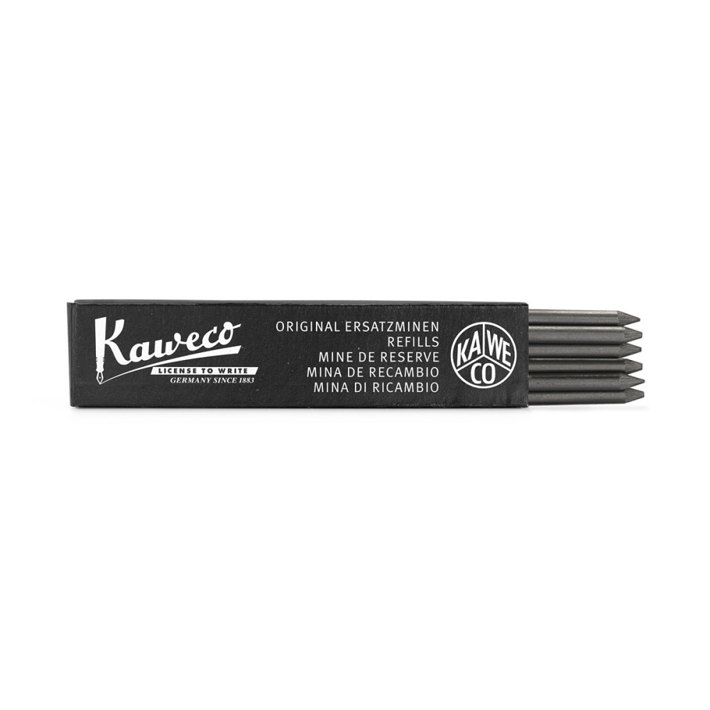 Mechanical clutch pencil refills 3,2 mm - Kaweco - 5B, 6 pcs.