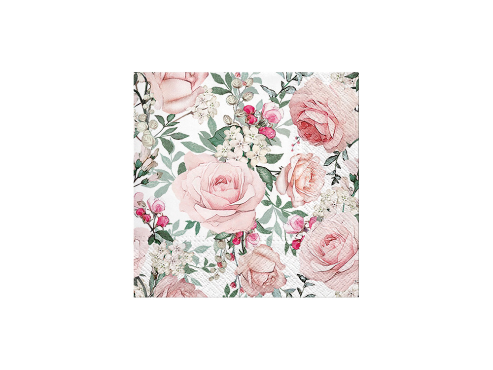 Decorative napkins - Paw - Gorgeous Roses, 20 pcs.