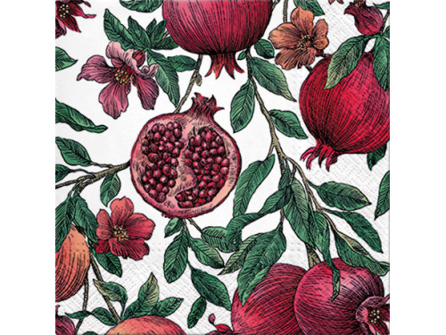 Serwetki ozdobne - Paw - Pomegranate, 20 szt.