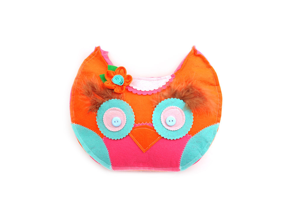 Felt set A4 - DpCraft - neon colors, 5 pcs.