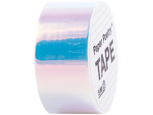 Taśma ozdobna Mirror Rainbow - Paper Poetry - White, 19 mm x 5 m
