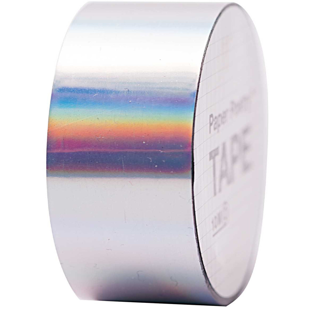 Mirror, holographic washi tape - Paper Poetry - Iride Silver, 19 mm x 10 m
