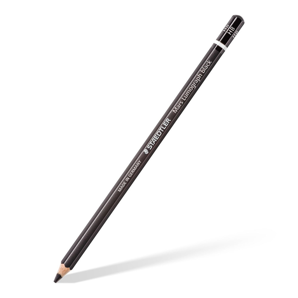 Zestaw ołówków Mars Lumograph Black w metalowym etui - Staedtler - 6 szt.