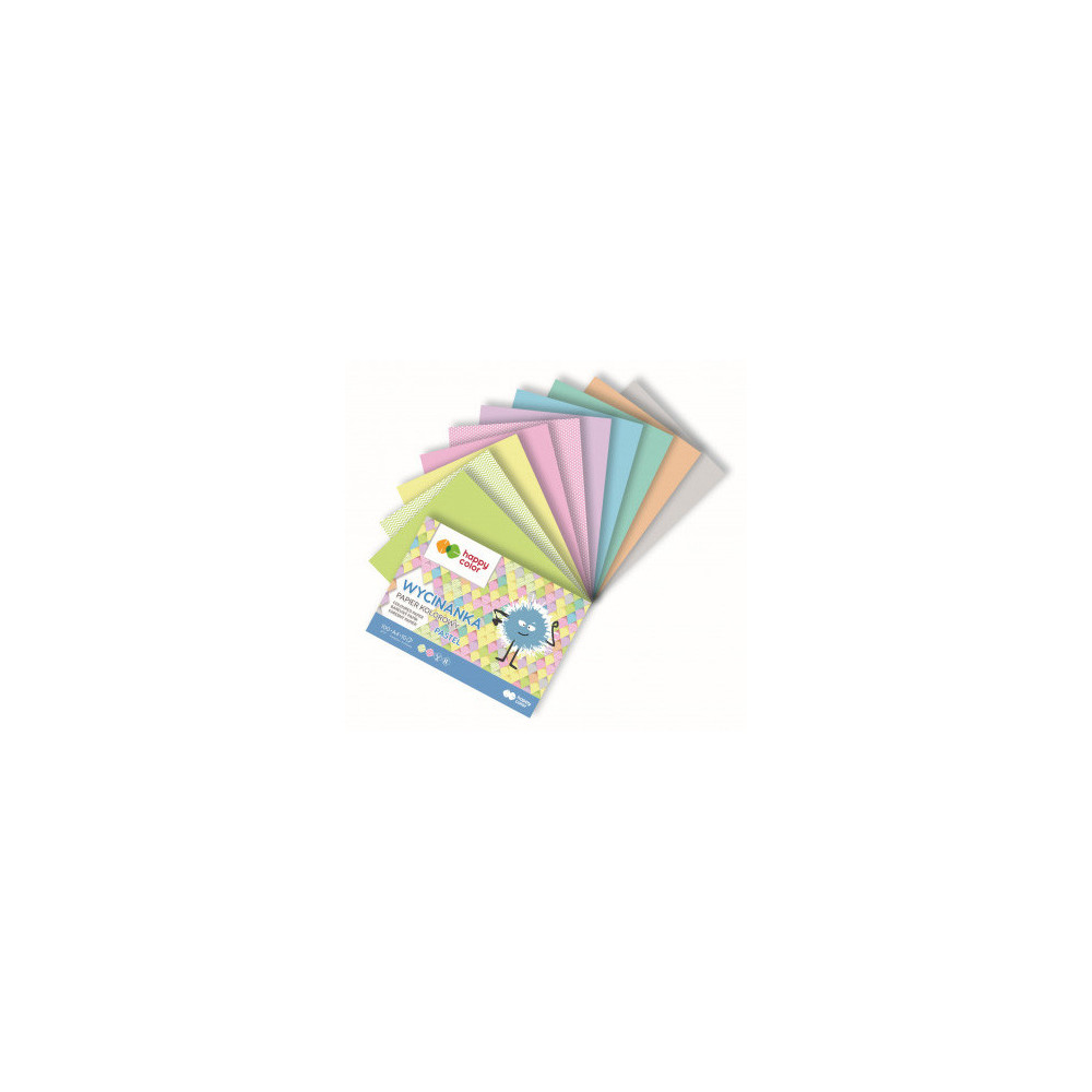 Colored paper pad A5 - Happy Color - pastel, 100 g, 10 sheets