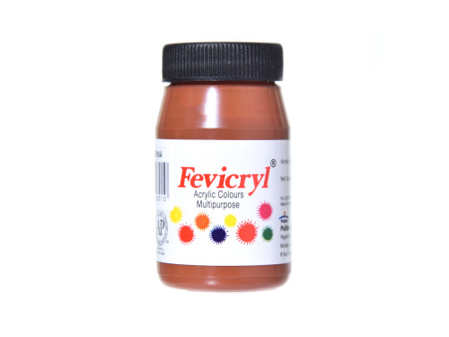 Acrylic paint for fabrics Fevicryl - Pidilite - burnt sienna, 50 ml