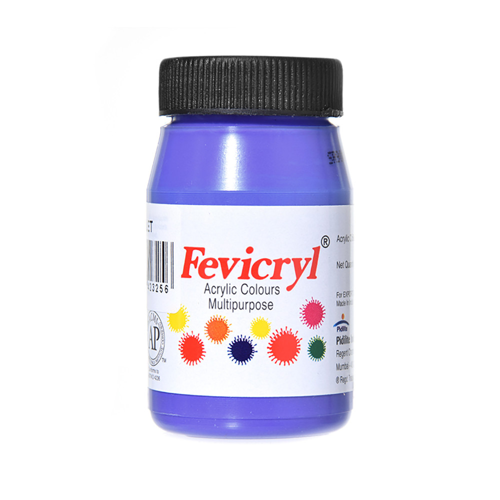 Acrylic paint for fabrics Fevicryl - Pidilite - violet, 50 ml