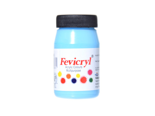 Acrylic paint for fabrics Fevicryl - Pidilite - sky blue, 50 ml