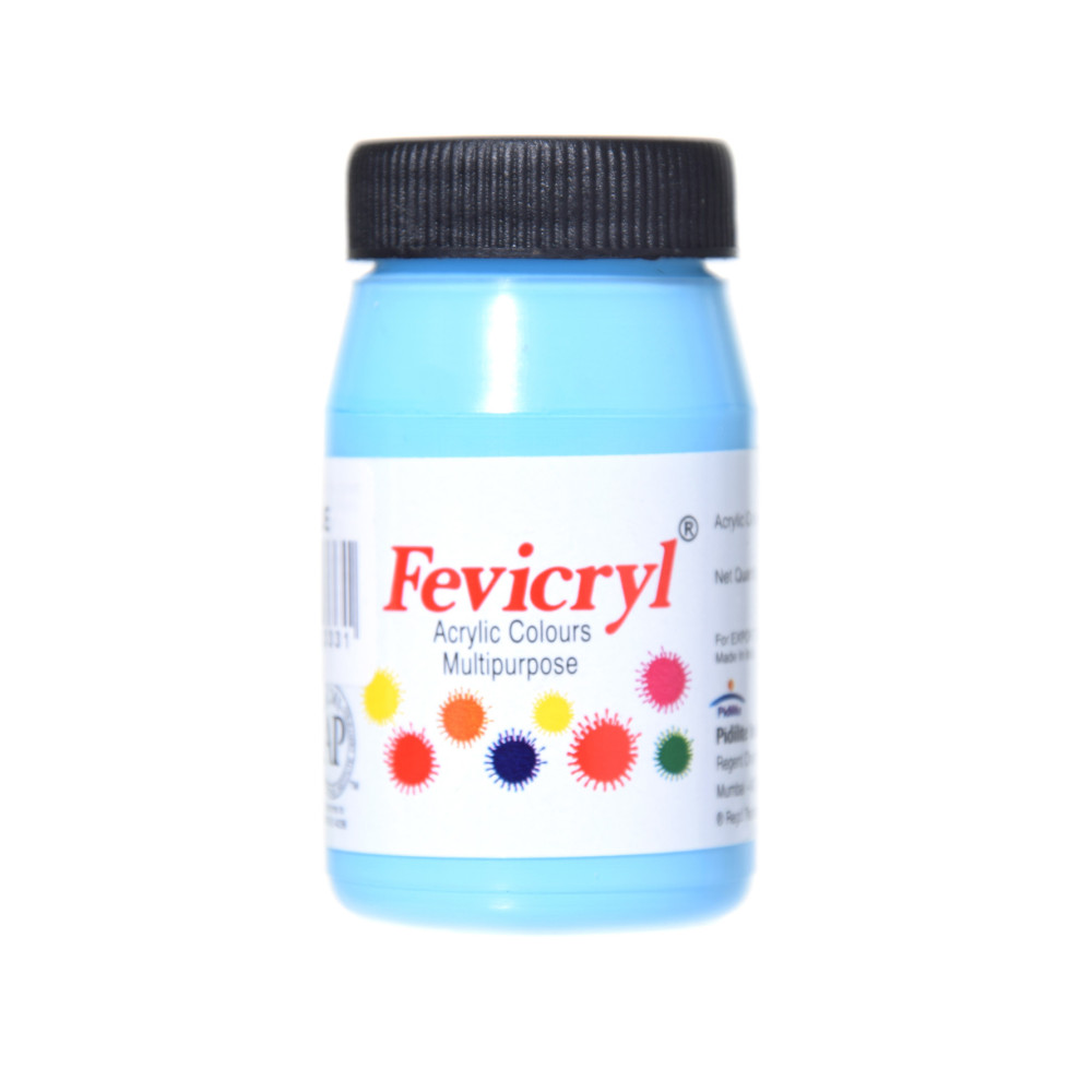 Acrylic paint for fabrics Fevicryl - Pidilite - sky blue, 50 ml