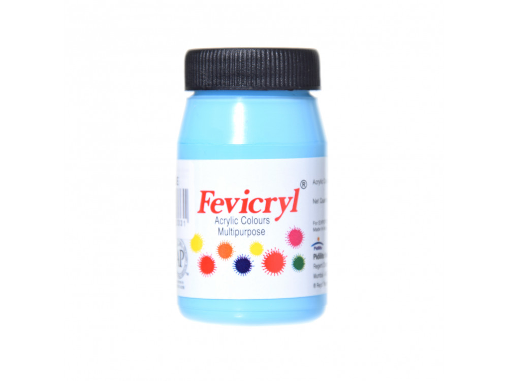 Acrylic paint for fabrics Fevicryl - Pidilite - sky blue, 50 ml
