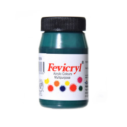 Acrylic paint for fabrics Fevicryl - Pidilite - dark green, 50 ml