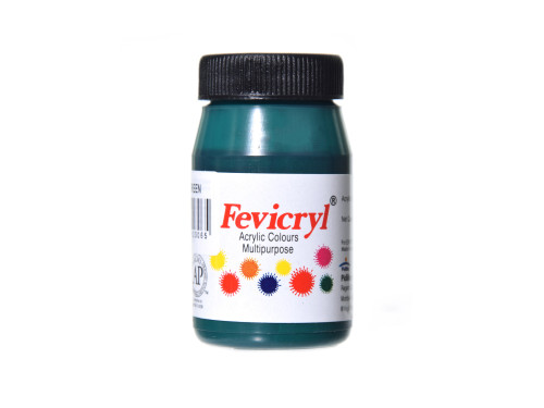 Farba akrylowa do tkanin Fevicryl - Pidilite - dark green, 50 ml